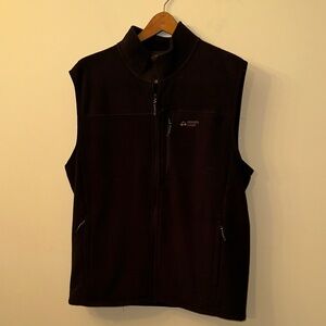 Pioneer Camp Men’s Fleece Vest – Black, Size Large, EUC